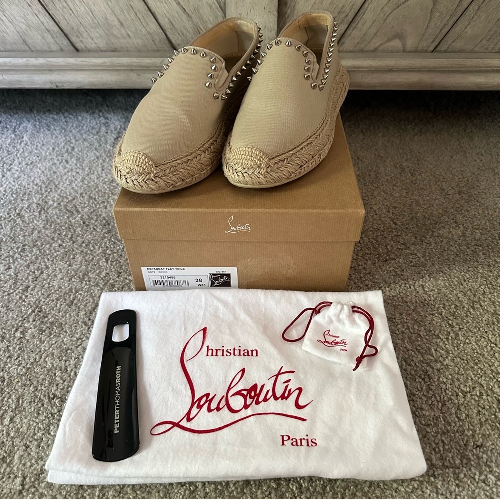 Authentic Christian Louboutin Espaboat Flats